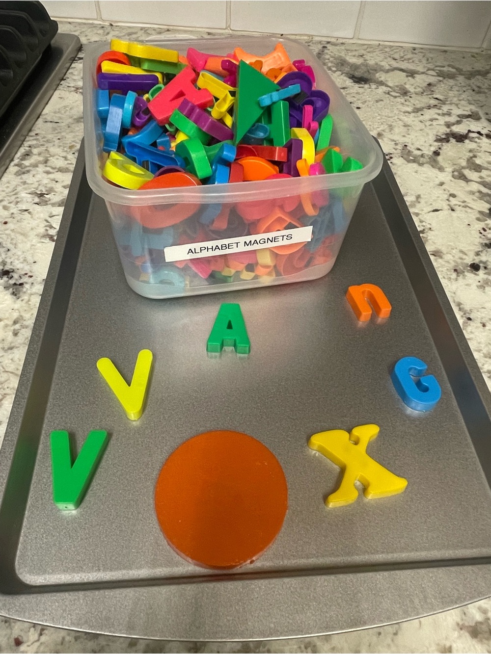 Magnetic Alphabet Letter Set - Multicolor Learning Magnets for Kids